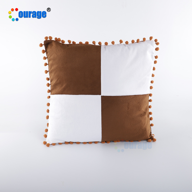 Wholesale Sublimation Velvet Soft Cushion Blank Polyester Pillows Case