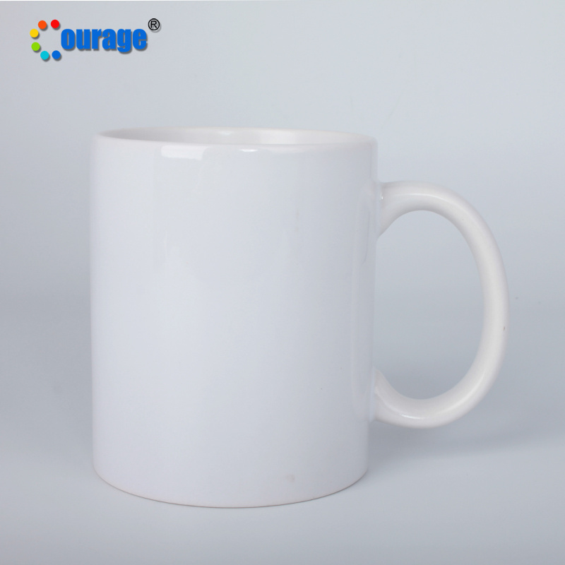 11oz AAA Top Grade Sublimation Blank White Mugs Ceramic Coffee Mug in Bulk M-01