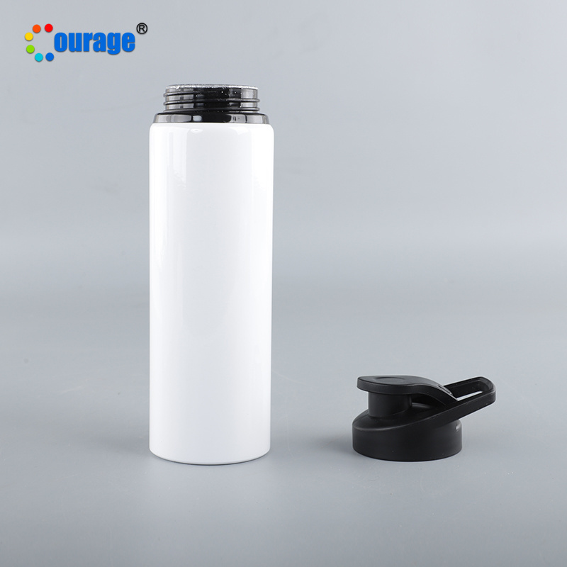 coated 750ml aluminum custom logo sublimation water bottle blank