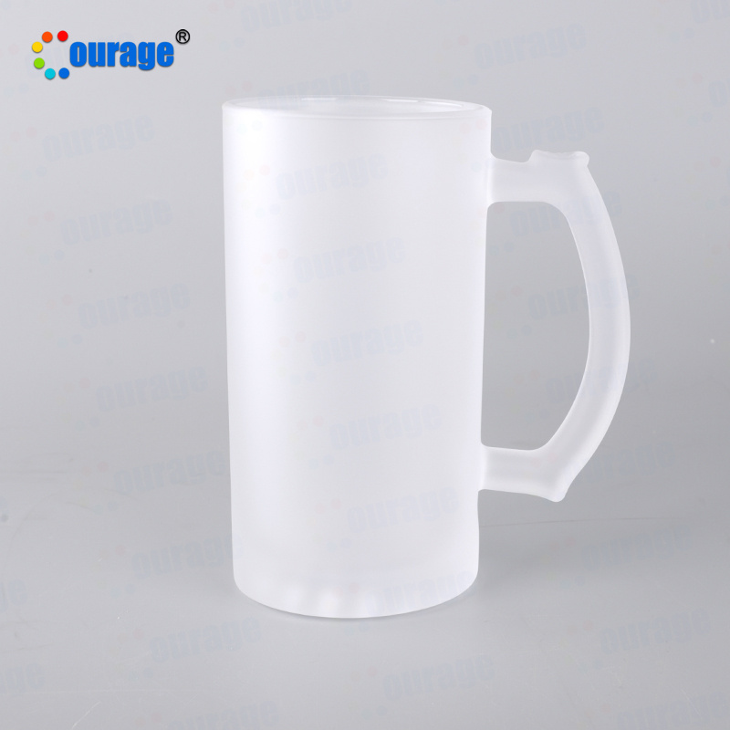 16oz Factory Directly Sale Sublimation Matte Frosted Glass Beer Mug M-24