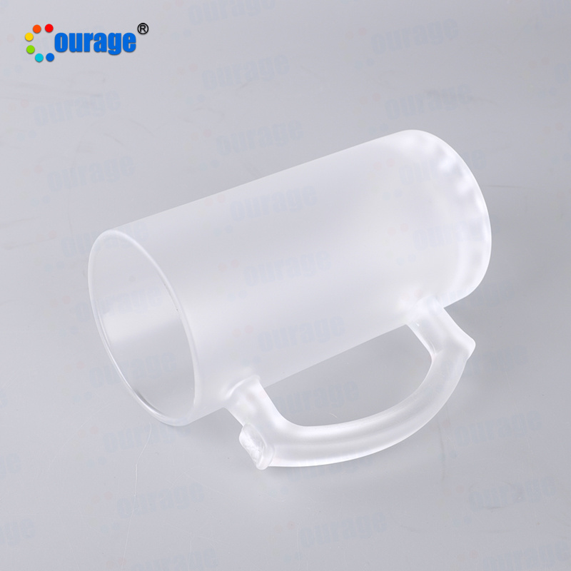 16oz Factory Directly Sale Sublimation Matte Frosted Glass Beer Mug M-24