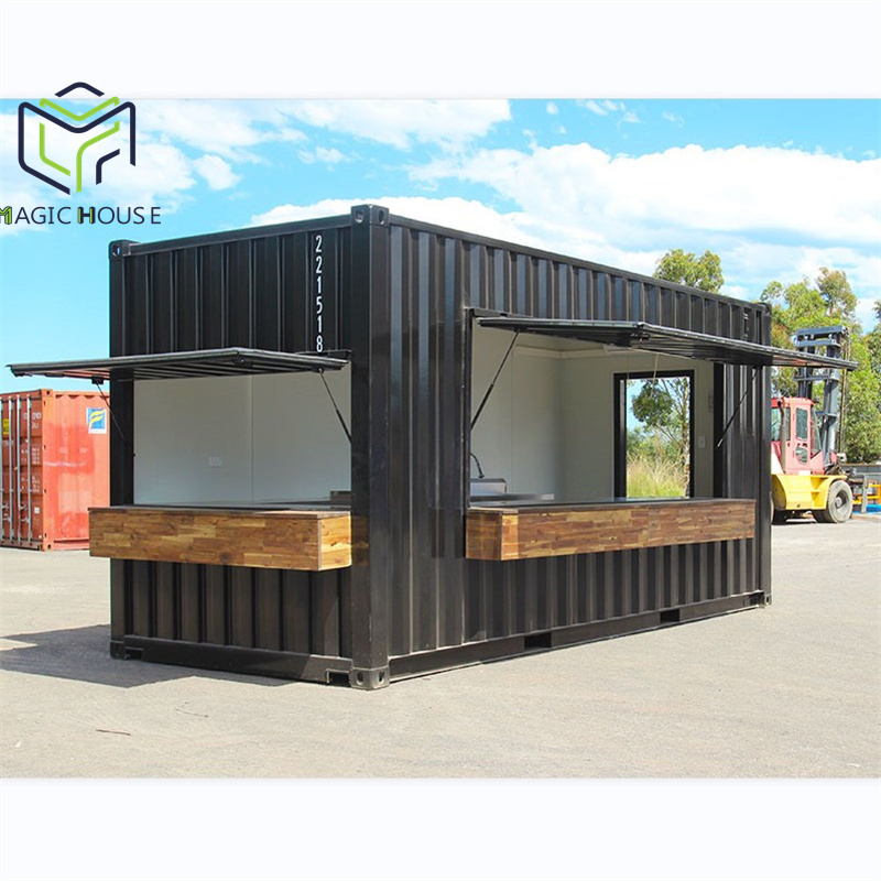 Portable container coffee shop coffee container kiosk modern design style