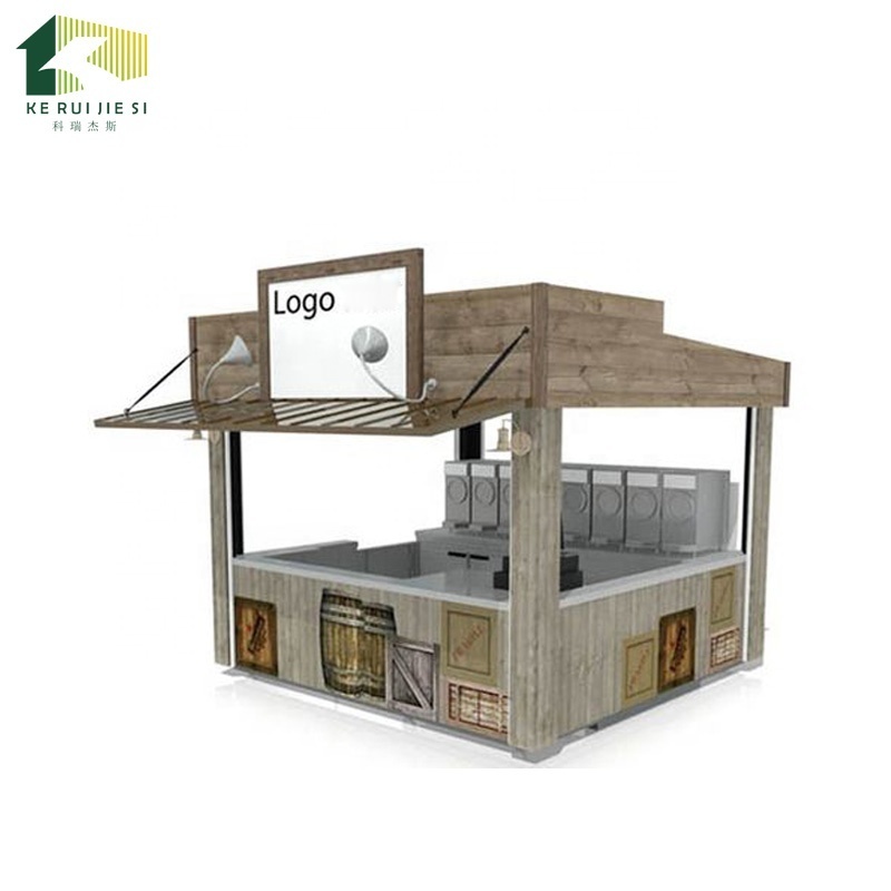 Low price customized tiny container coffee bar restaurant shop  prefabricated 10ft for sale