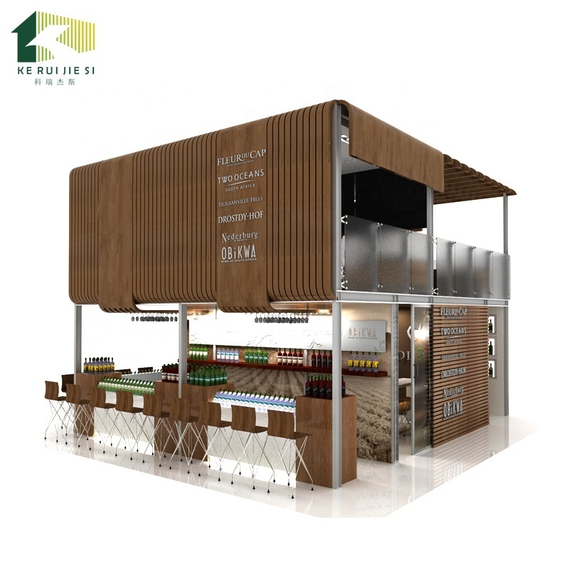 Pop up modern customized shipping container coffee bar restaurant  prefabricated  with sliding door