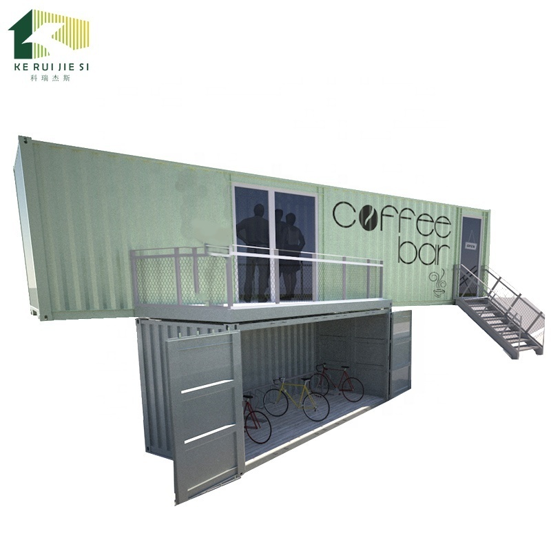 Low price high quality customized shipping container coffee bar restaurant  20ft 40ft for sale