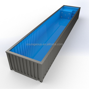 prefab container children's swimming pool 40 container pool glass container pool