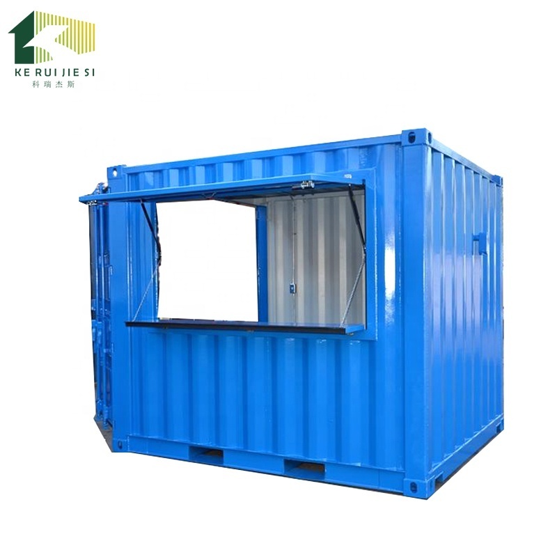 Low price customized tiny container coffee bar restaurant shop  prefabricated 10ft for sale