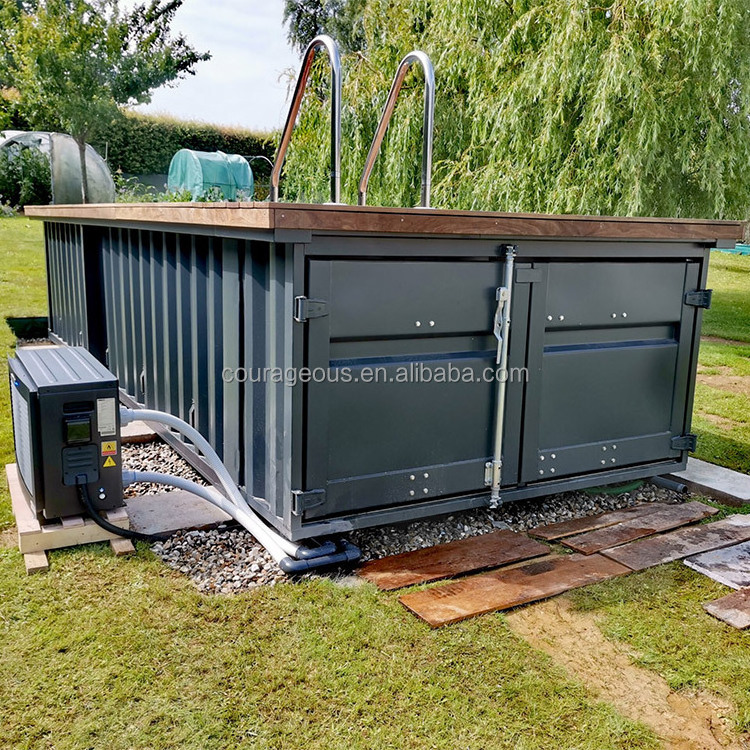 container pool 20ft fiberglass pool shipping container swimming pool