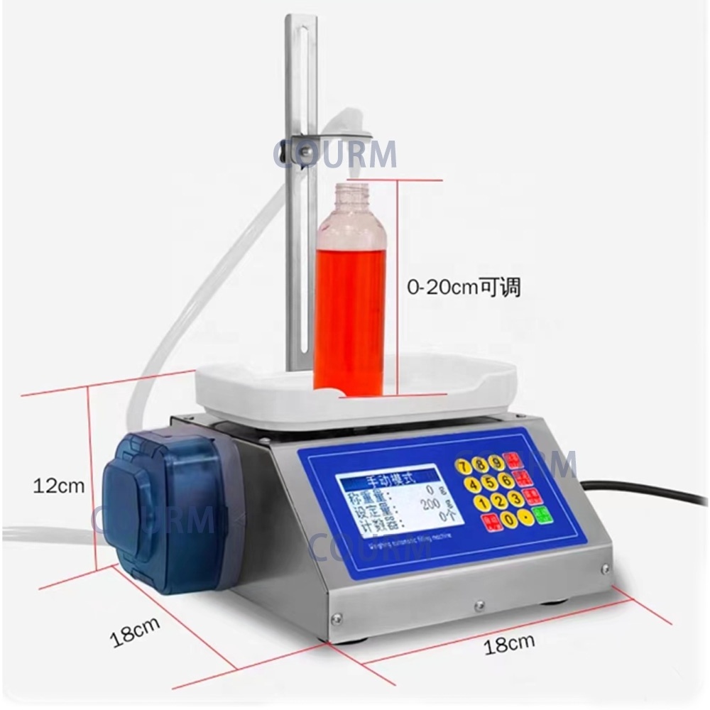 COURM Automatic Weighing And Quantifying Glue And Glue Oil Toothpaste Liquid Dispensing Peristaltic Pump Filling Machine