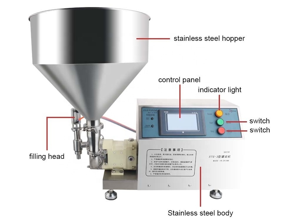 Small Juice Production Machine Semi Automatic Filling Machine for Engine Oil Piston Pump Bottle Liquid Filling Machine 5-5000ML