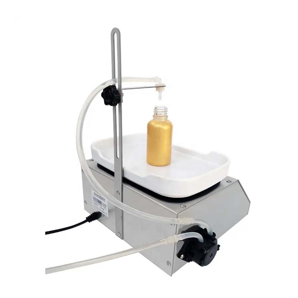 Small Semi-automatic CNC Liquid Filling Machine 220V Perfume Weighing Filling Machine Juice Filler Peristaltic Pump Sesame Oil