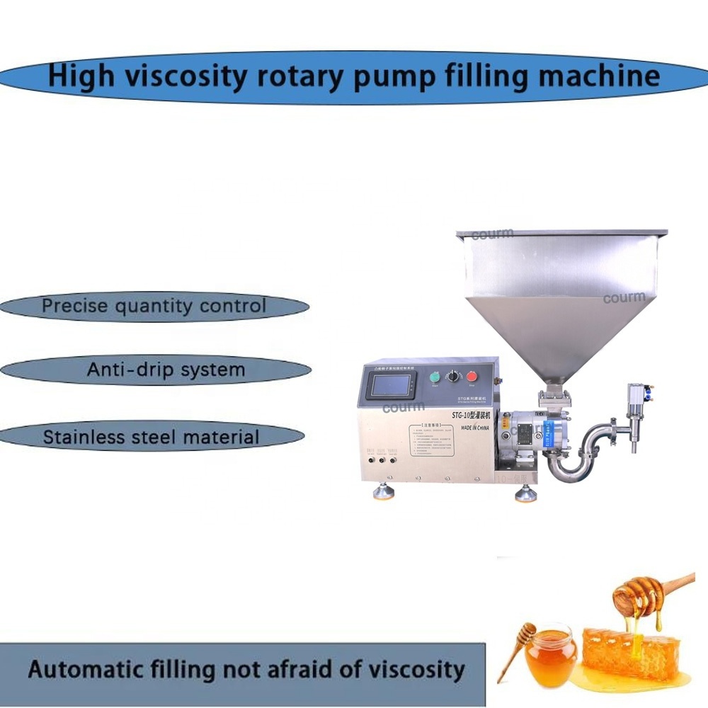 High viscosity desktop semi automatic essential oil liquid UV gel nail polish yogurt ice cream jelly filling machine