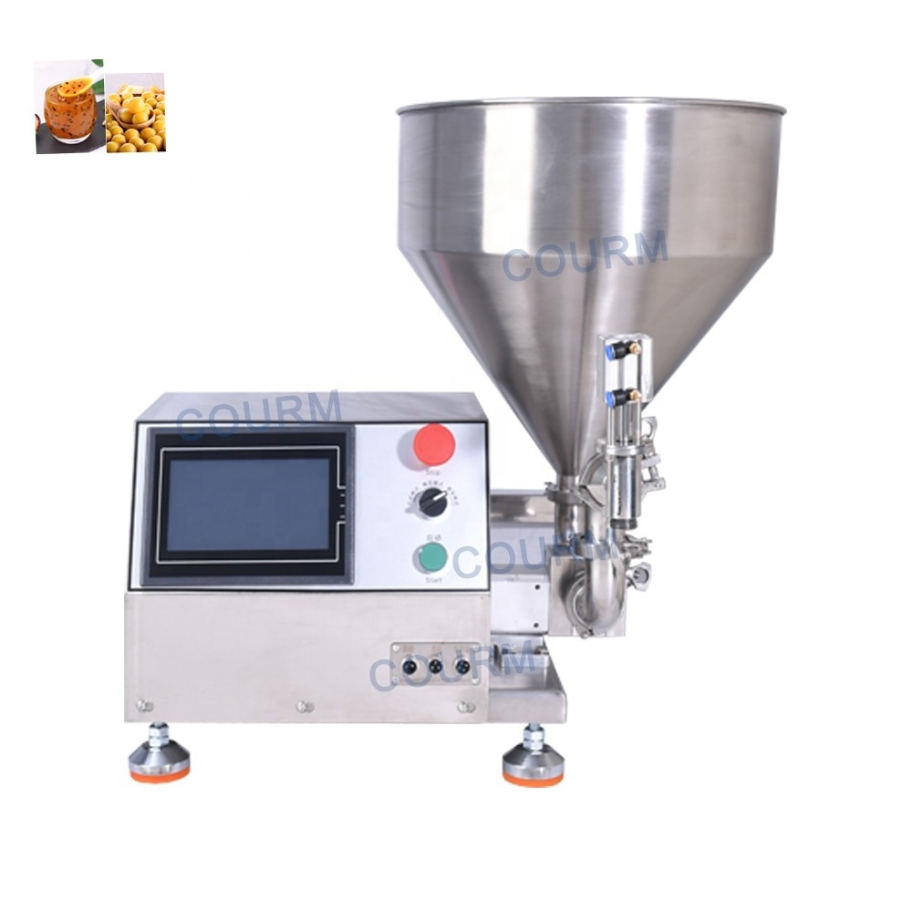 Semi automatic Rotor Pump Thai Curry Paste Peanut Butter Lotion Chilli Sauce Jam Bottle Honey Ketchup Paste Filling Machine