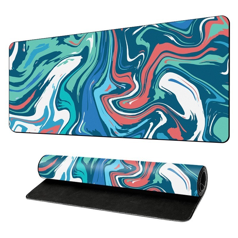 900x400x2mm XXL Strata Liquid Mouse Pad Computer Laptop Anime Keyboard Mouse Mat Large Mousepad Gamers Decoracion Desk Mat