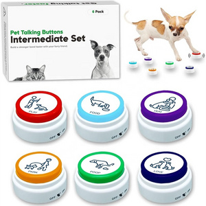 Factory Wholesale  Hot Selling Small Dog Talking Buttons Recordable Dog Training Sound Button Dog Buttons for Communication