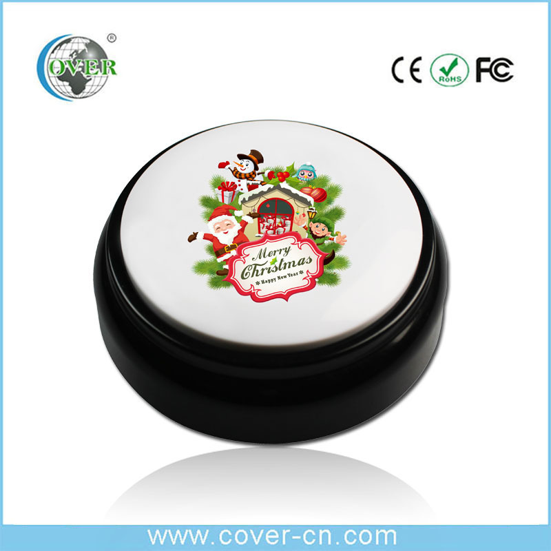 Factory Custom Promotional Gift Christmas Music Box Sound Buttons Sound Recordable Button Personalized Sound Buzzers