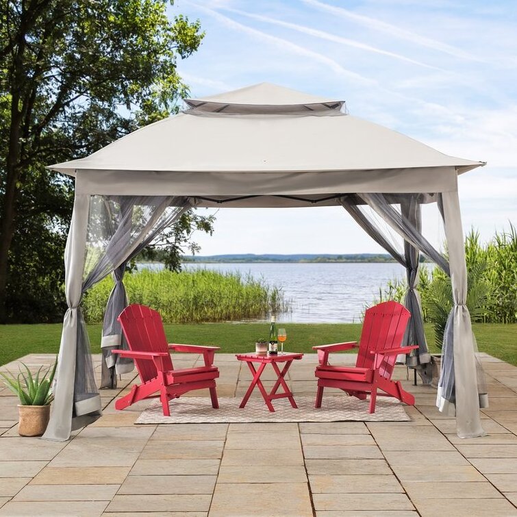 Custom Outdoor Garden Shading Waterproof 10X10 Gazebo Canopy Tent Replacement with Curtain