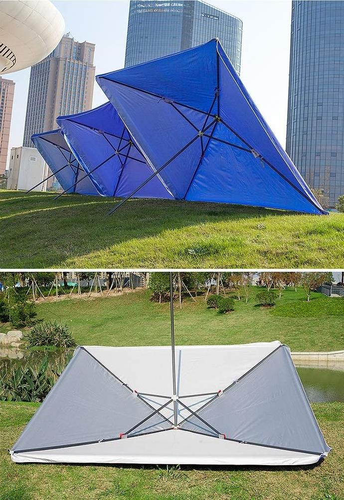 Custom Wholesale Outdoor Garden Solar Powered Led Cantilever Patio Umbrella