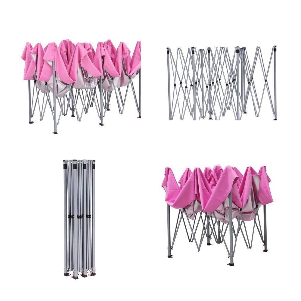 Commercial Portable Instant Folding Shelter Gazebos 10x10 Ft Outdoor Pink Waterproof Pop Up Canopy Trade Show Tent