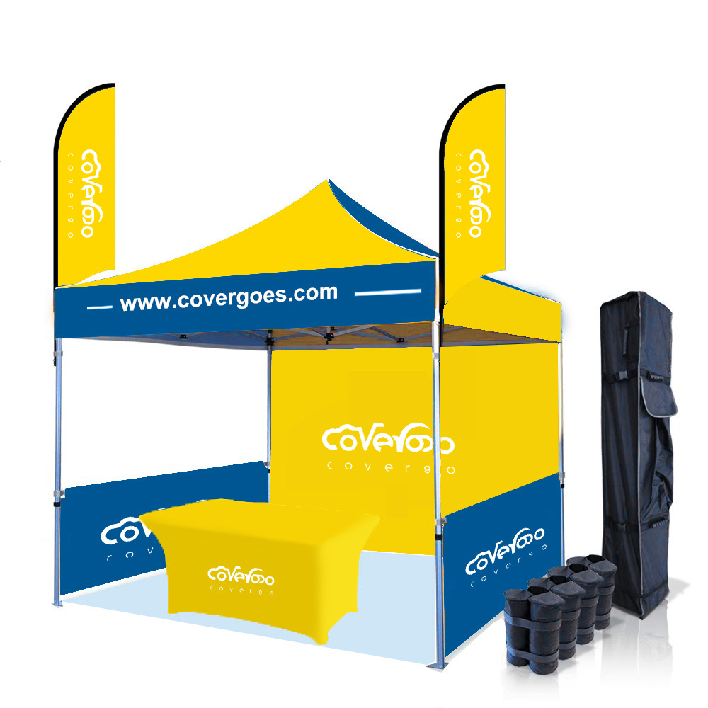 Outdoor Custom Printing Folding 10x10 10X20 20 X 20 Collapsible Food Booth Kiosk Pop Up Gazebo Canopy Trade Show Tent For Even