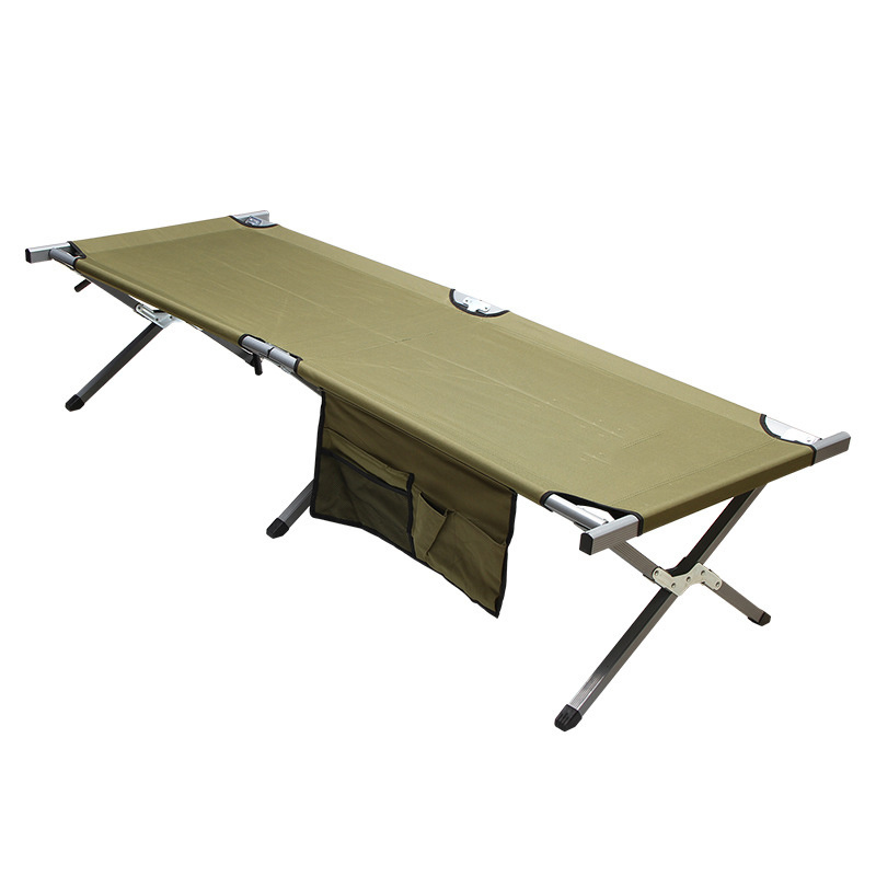 Office Lunch Break Adjustable Camp Bed Folding Cot Aluminum Folding Camping Bed