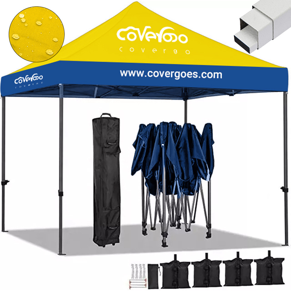 Portable Waterproof Outdoor Exhibition 10X10 Printed Popup Pop Up Booth Canopy Trade Show Tent for Business