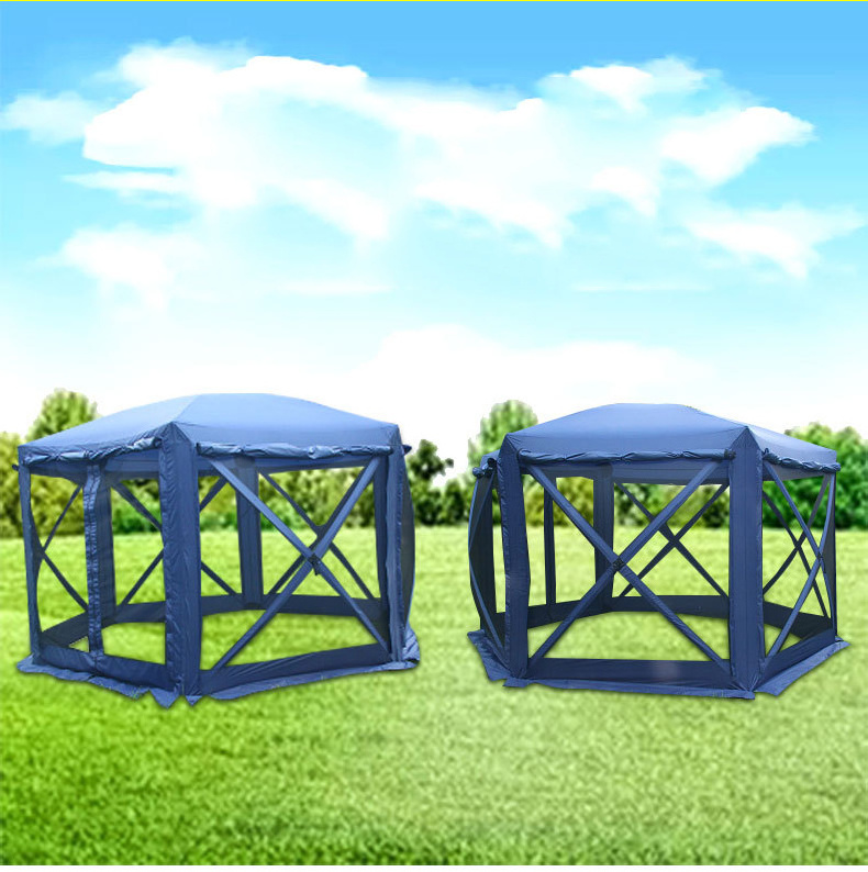 Screen House Room Pop Up Gazebo 12X12 Outdoor Canopy trade show Tent For 8-10 Person