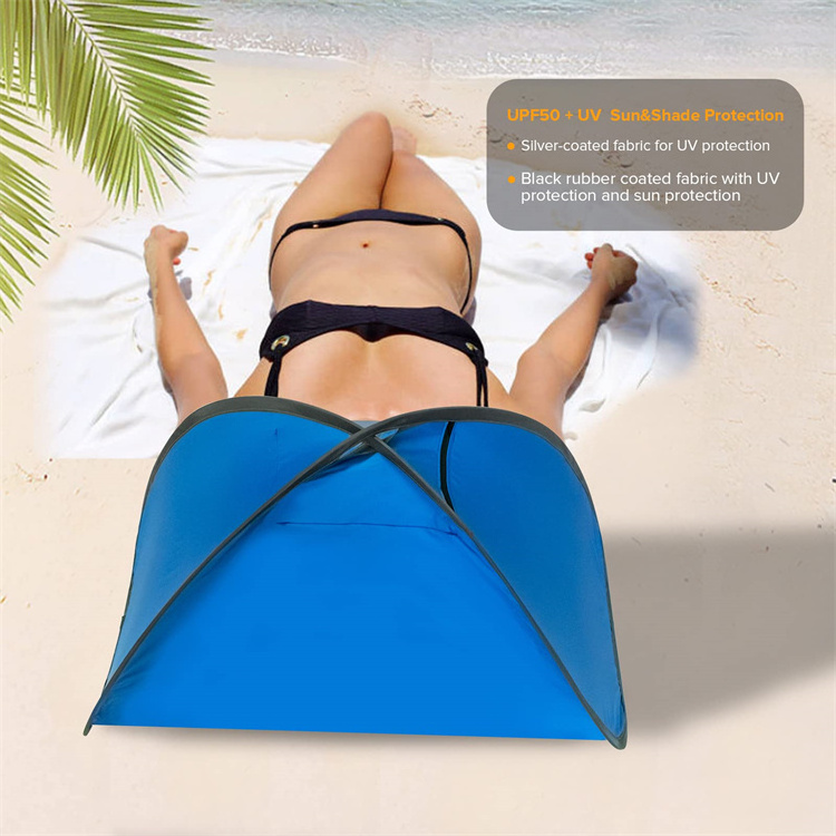 Customized Portable Automatic Instant Shade Sleep Head PopUp Canopy Mini Beach Sun Shelters