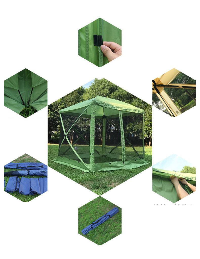 Screen House Room Pop Up Gazebo 12X12 Outdoor Canopy trade show Tent For 8-10 Person