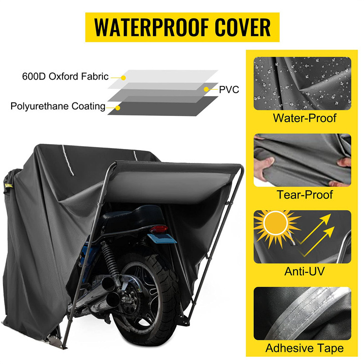 Heavy Duty 600D Oxford Motorbike Motorcycle Shelter Shed Motorcycle Shelter Storage Garage Tent