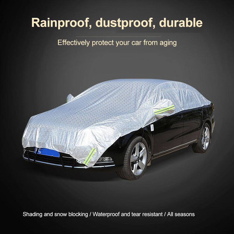 Universal Windshield Sun Shade Magnetic Winter Half Top Body Car Cover