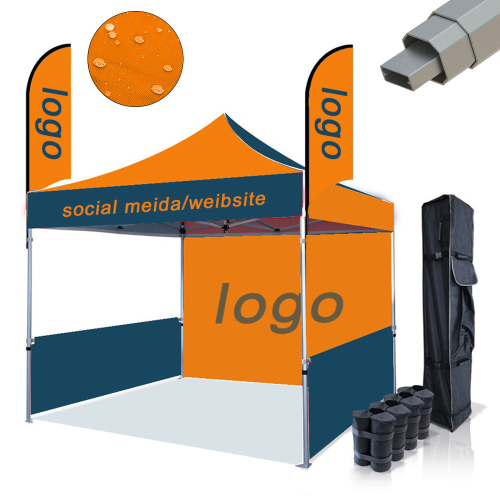 Wholesale Outdoor Custom Print Pop Up Heavy Duty 10x10 20x20 10x20  Event Folding Canopy Tent for Event Outdoor 10x10