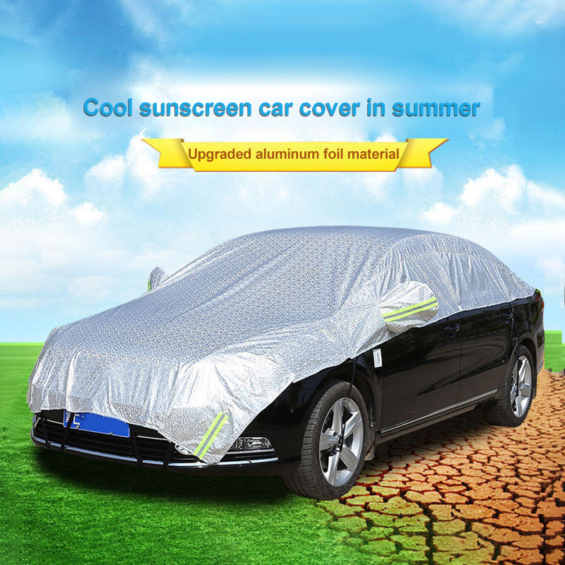 Universal Windshield Sun Shade Magnetic Winter Half Top Body Car Cover