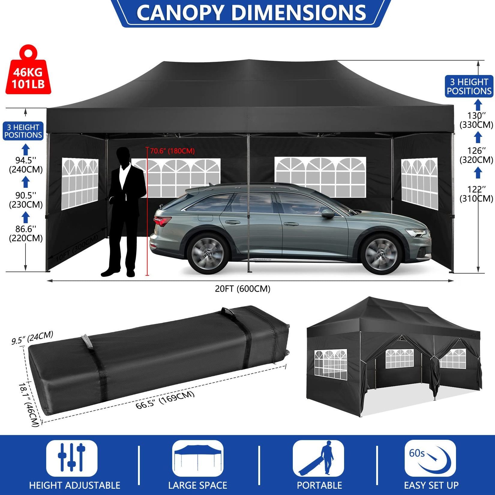 Wholesale 10 X 20 Beach Folding Pop Up Gazebo Canopy Event Trade Show Tent