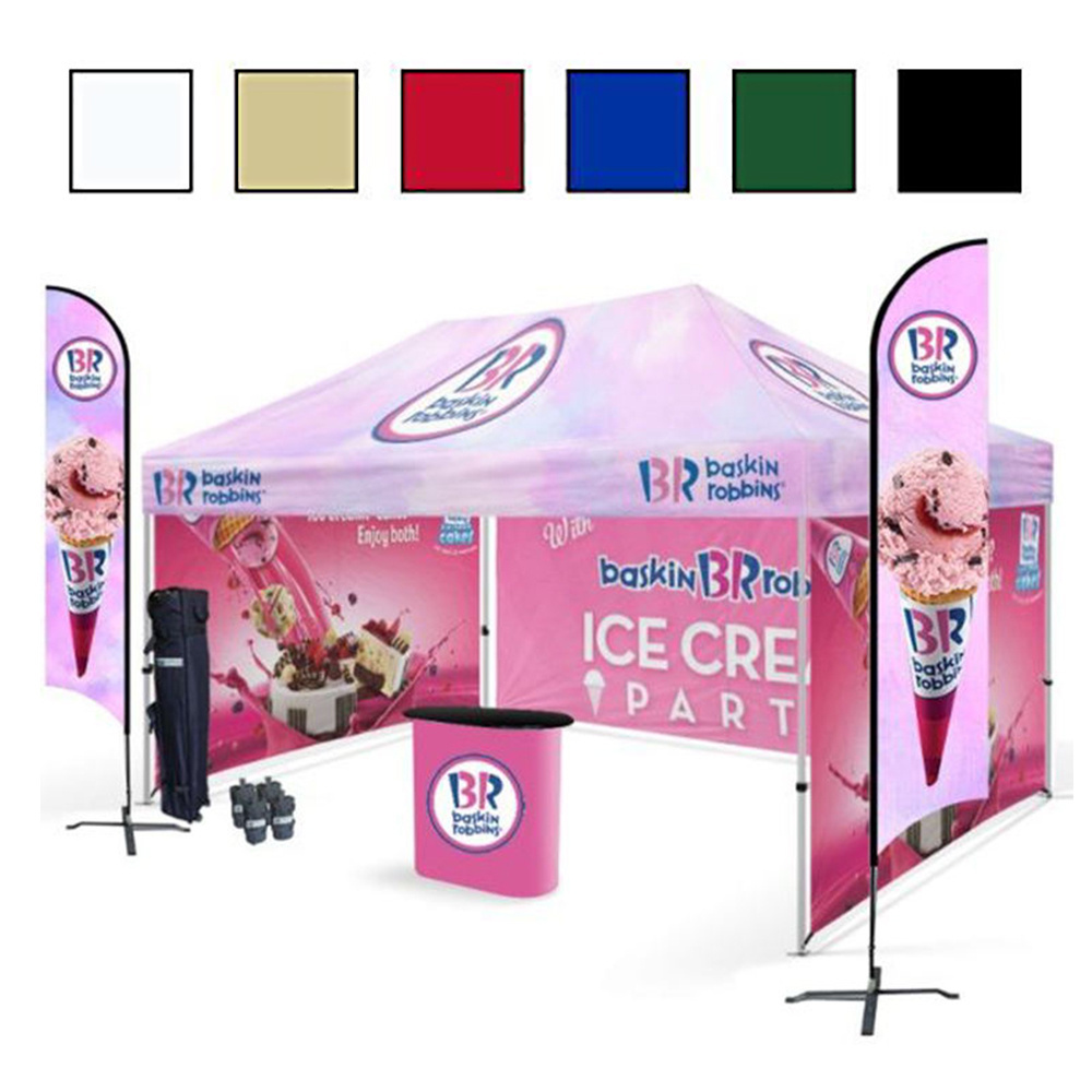 Custom 3x3 3x6 6x6 Outdoor Promotional 10x20 20x20 Oxford Cloth Heavy Duty Pop Up Outdoor Advertising Trade Shows Canopy Tent