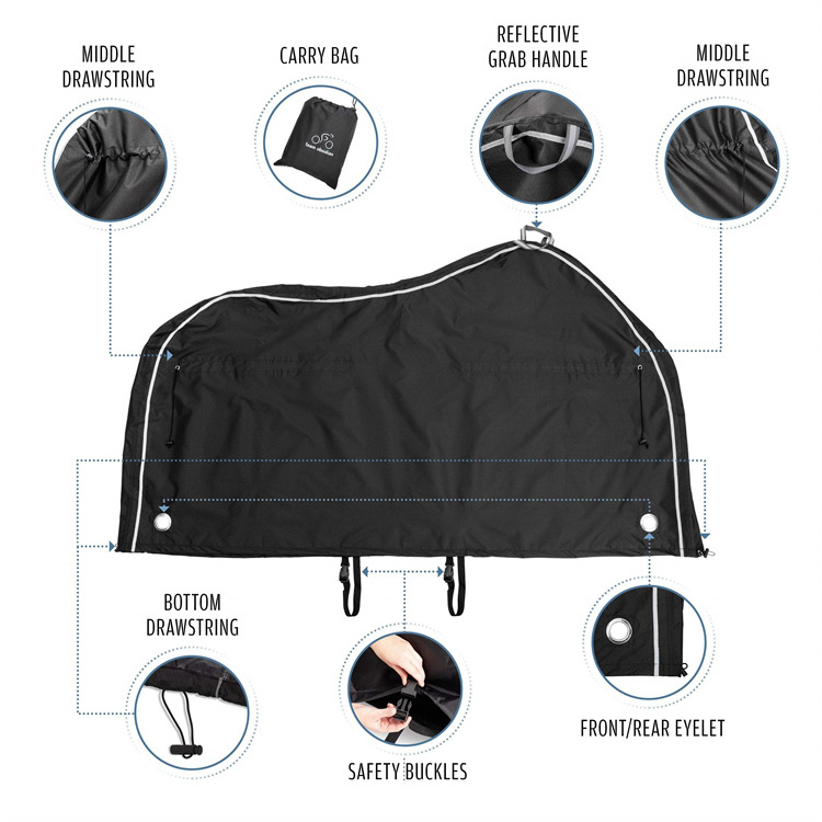 Waterproof Protective Gear Rear Transport Travel Bicycle Bike Rack Covers For Transportation