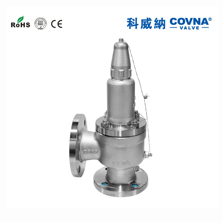 COVNA PN16 Flange Safety Valve Stainless Steel 304 Spring Loaded Safety Relief Valve