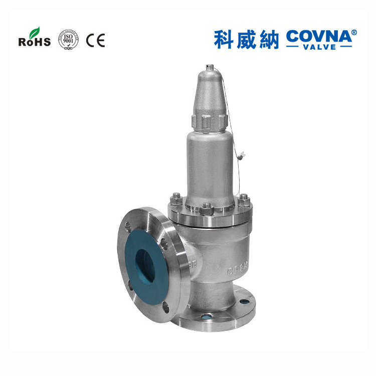 COVNA PN16 Flange Safety Valve Stainless Steel 304 Spring Loaded Safety Relief Valve