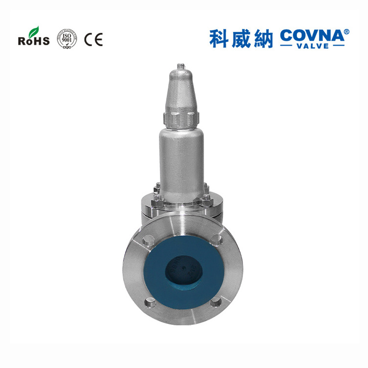 COVNA PN16 Flange Safety Valve Stainless Steel 304 Spring Loaded Safety Relief Valve