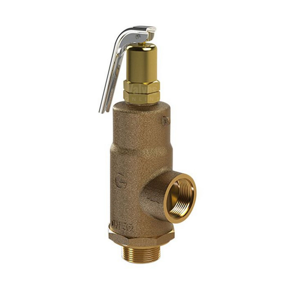 COVNA DN20 3/4 inch PN16 High Pressure BSP Thread Spring Loaded High Lift Bronze Safety Relief Valve with Lifting Lever