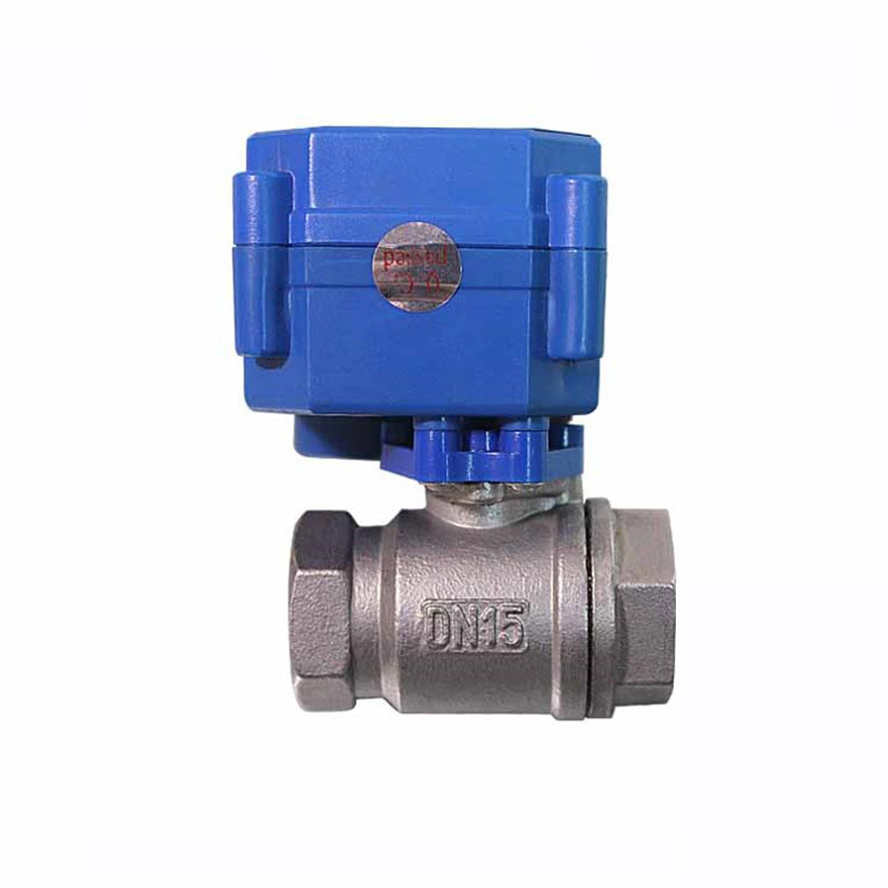 12V Small Stainless Steel Electric Rotary Actuator Fuel Shut Off Valve with Timer