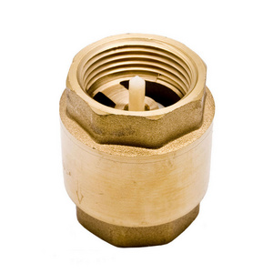 COVNA DN20 3/4 inch 200 WOG NPT Thread Spring Loaded Vertical Lift Type Brass Inline Non-Return Check Valve