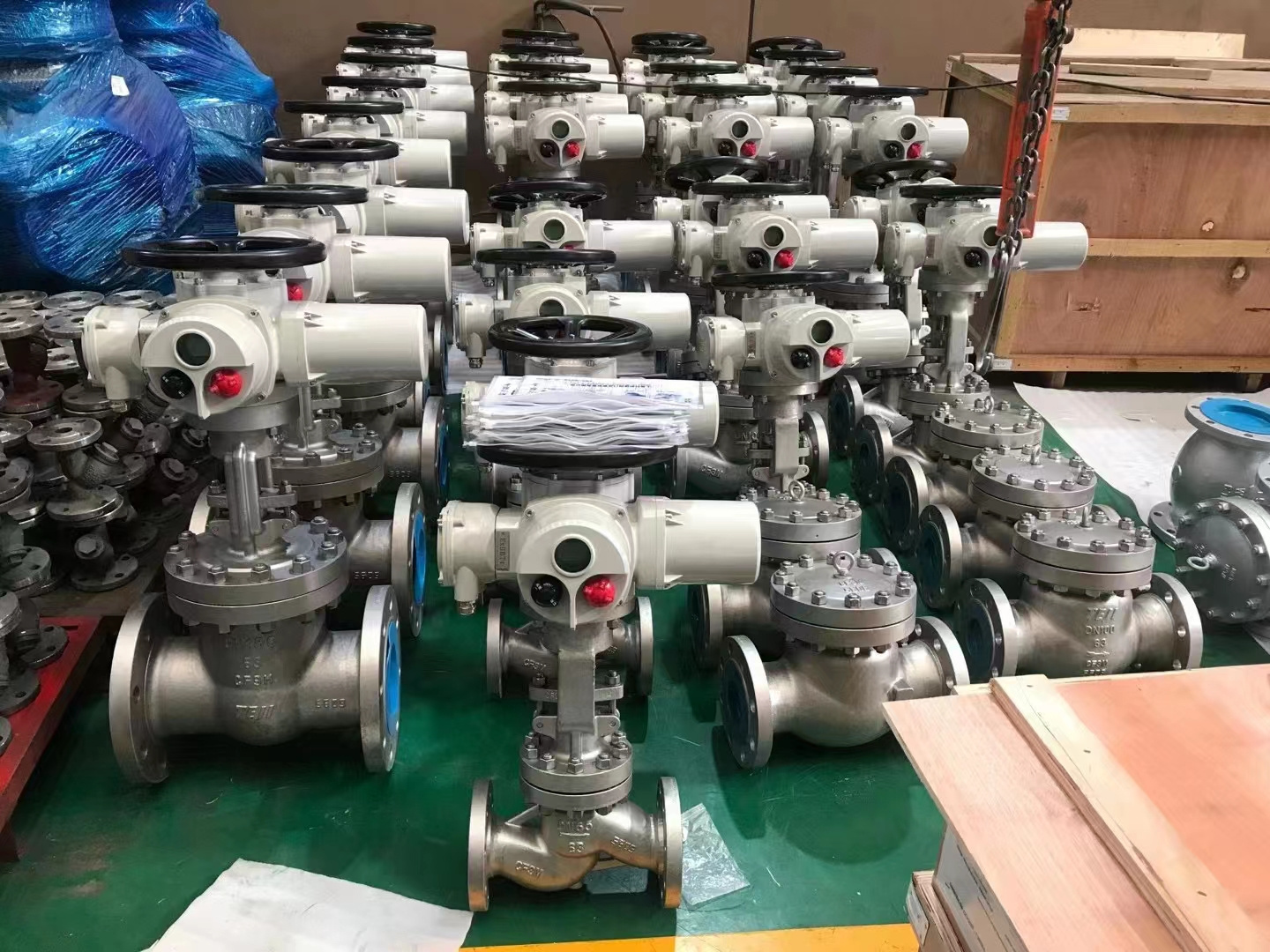 Z Series Intelligent Type Multi Turn Motorized Gate Valve JIS 10K Flanged Electric Gate Valve Stainless Steel Gate Valve