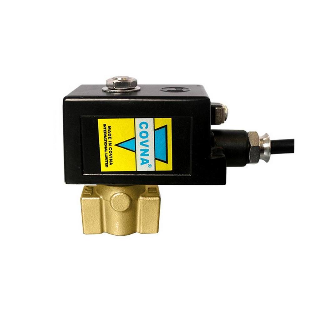 COVNA 1/4 inch 12V 24V Explosion-Proof Water Solenoid Valve Brass Explosion Proof Coil Solenoid Valve