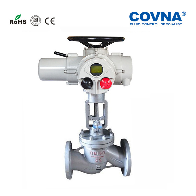 Intelligent Hk60Z-Js Electric Control Valve Multi-Turn And Quarter-Turn Electric Actuated Gate Globe Valve For Water Air Oil Gas