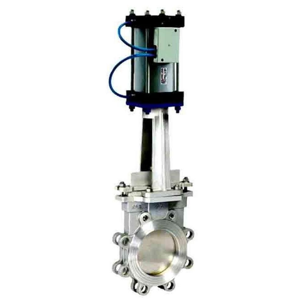 pneumatic control valve 4 inch Double Flanged 304 Pneumatic Actuator Air Operated Knife Gate Valve