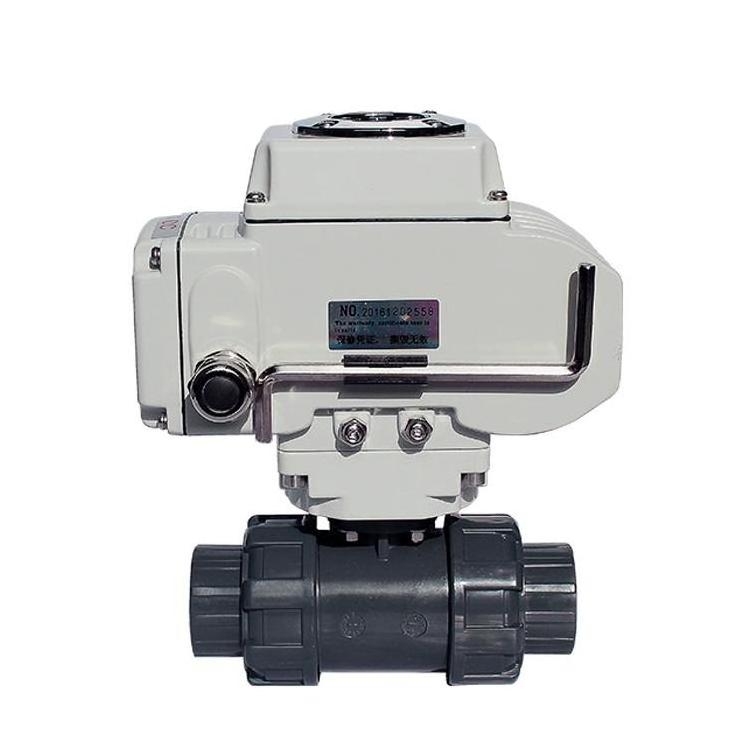 COVNA Electric Actuated Valve 110-220v DN 40 1.5 inch 2-Way or 3-Way Motorized PVC Ball Valve