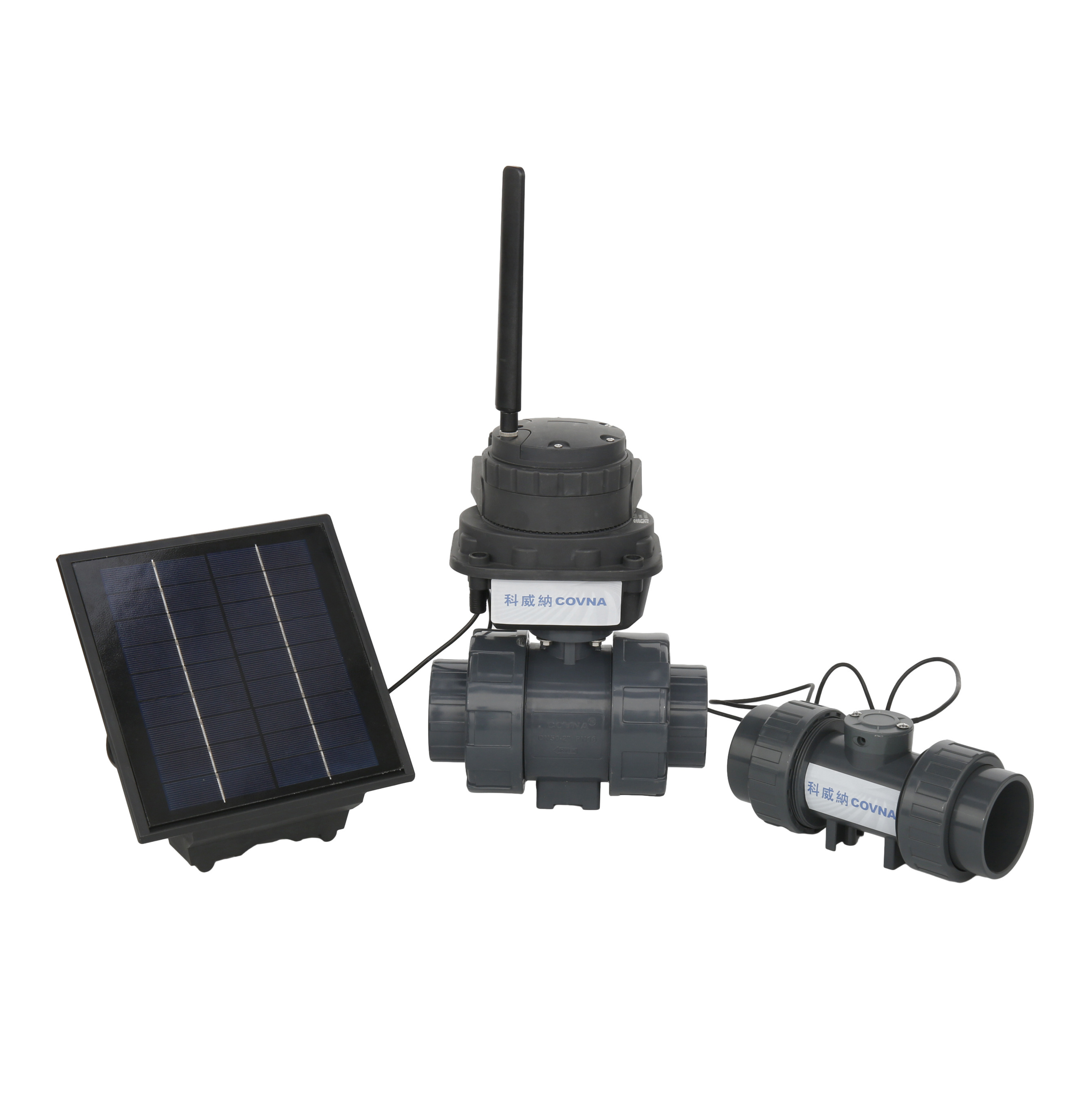 COVNA Motor Operated Actuator Valve Electric Motorized Reducing PVC Ball Irrigation Valve 4 Inch Solar