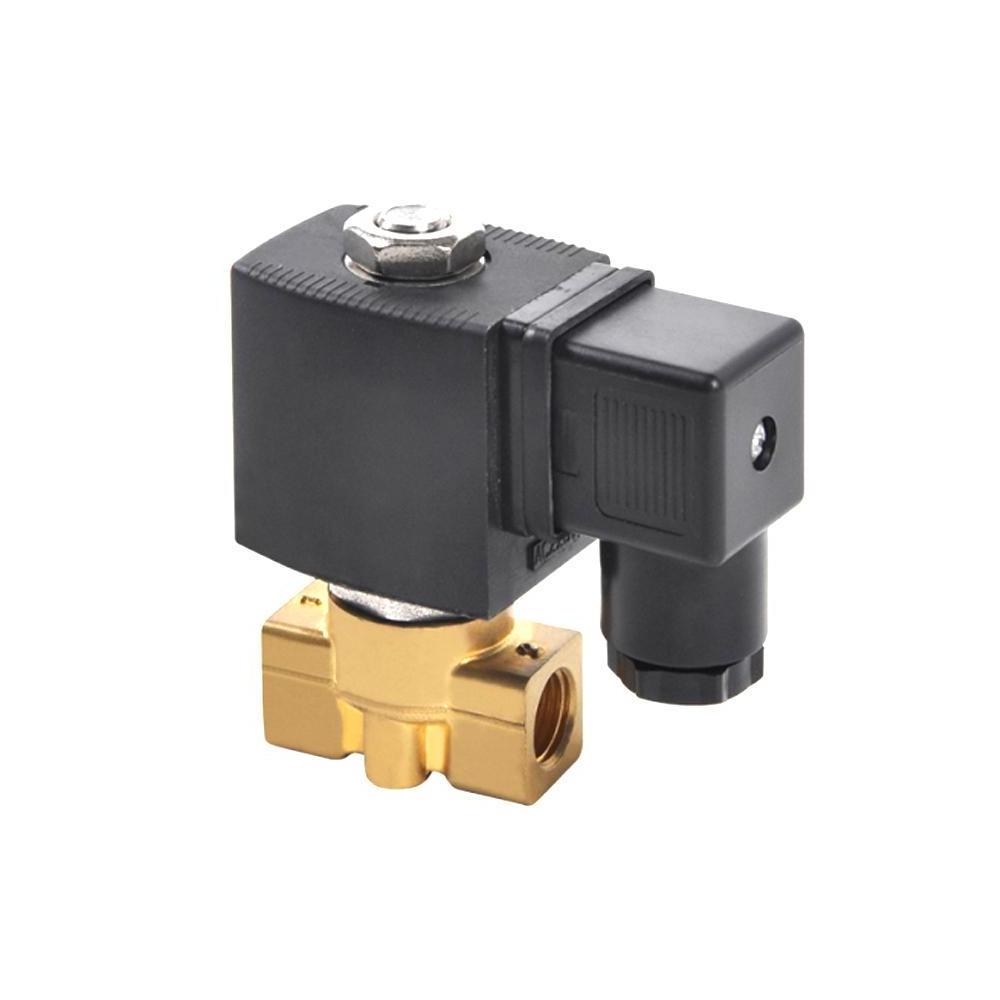 COVNA 1/4 inch 12V 24V Explosion-Proof Water Solenoid Valve Brass Explosion Proof Coil Solenoid Valve