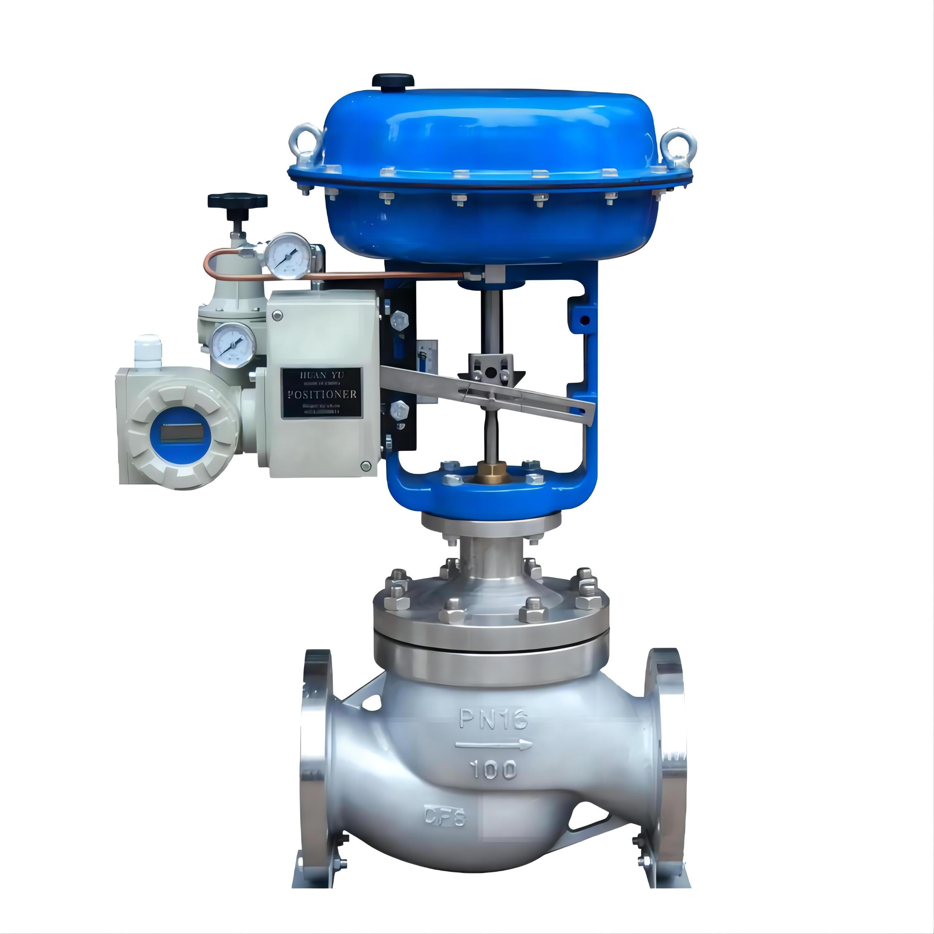 Covna Pn 16 Ss304L Control Valves Steam Flow Pneumatic Cylinder Globe Control Valve High Vibration Resistance Valve